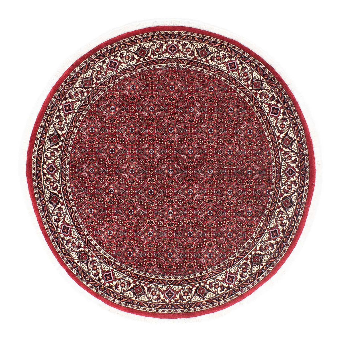 Tappeto Persero - Bidjar rotondo  - 150 x 150 cm - rosso scuro