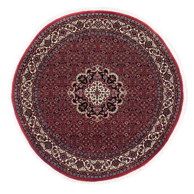 Tappeto Persero - Bidjar rotondo  - 150 x 150 cm - rosso scuro