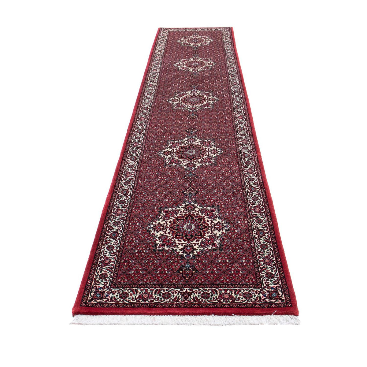 Tappeto corsia Tappeto Persero - Bidjar - 398 x 83 cm - rosso scuro