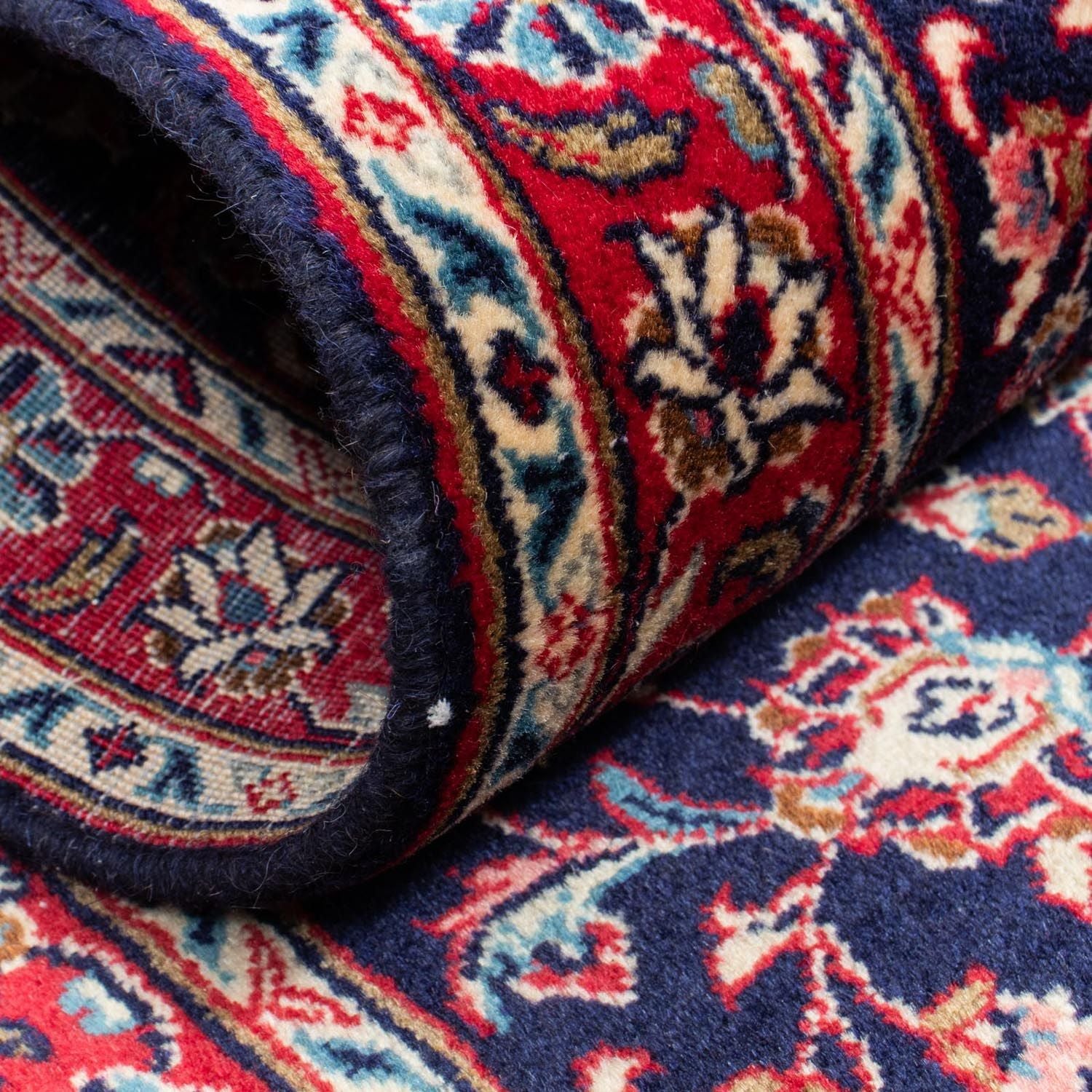 Tappeto corsia Tappeto Persero - Keshan - 266 x 68 cm - blu scuro