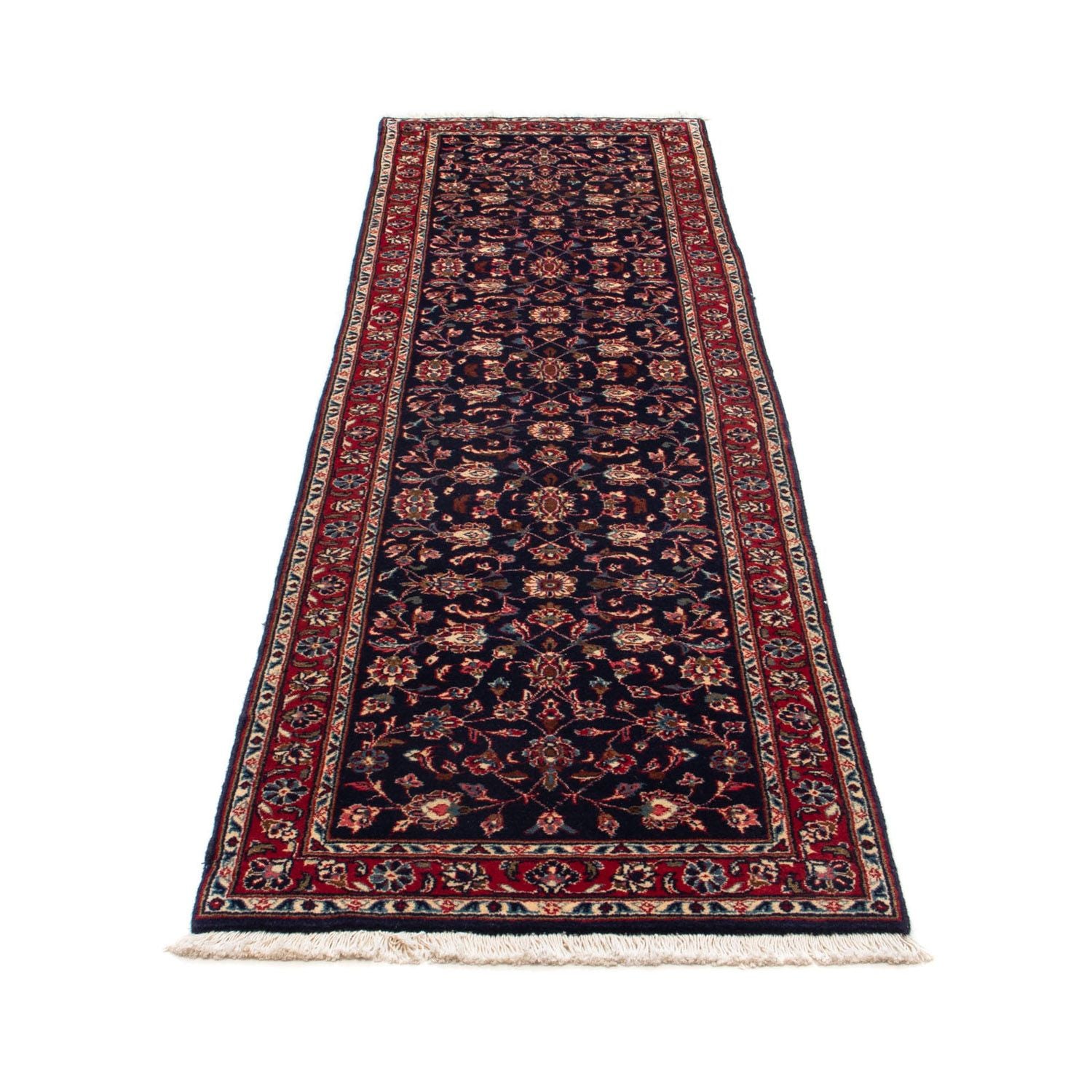 Tappeto corsia Tappeto Persero - Keshan - 266 x 68 cm - blu scuro