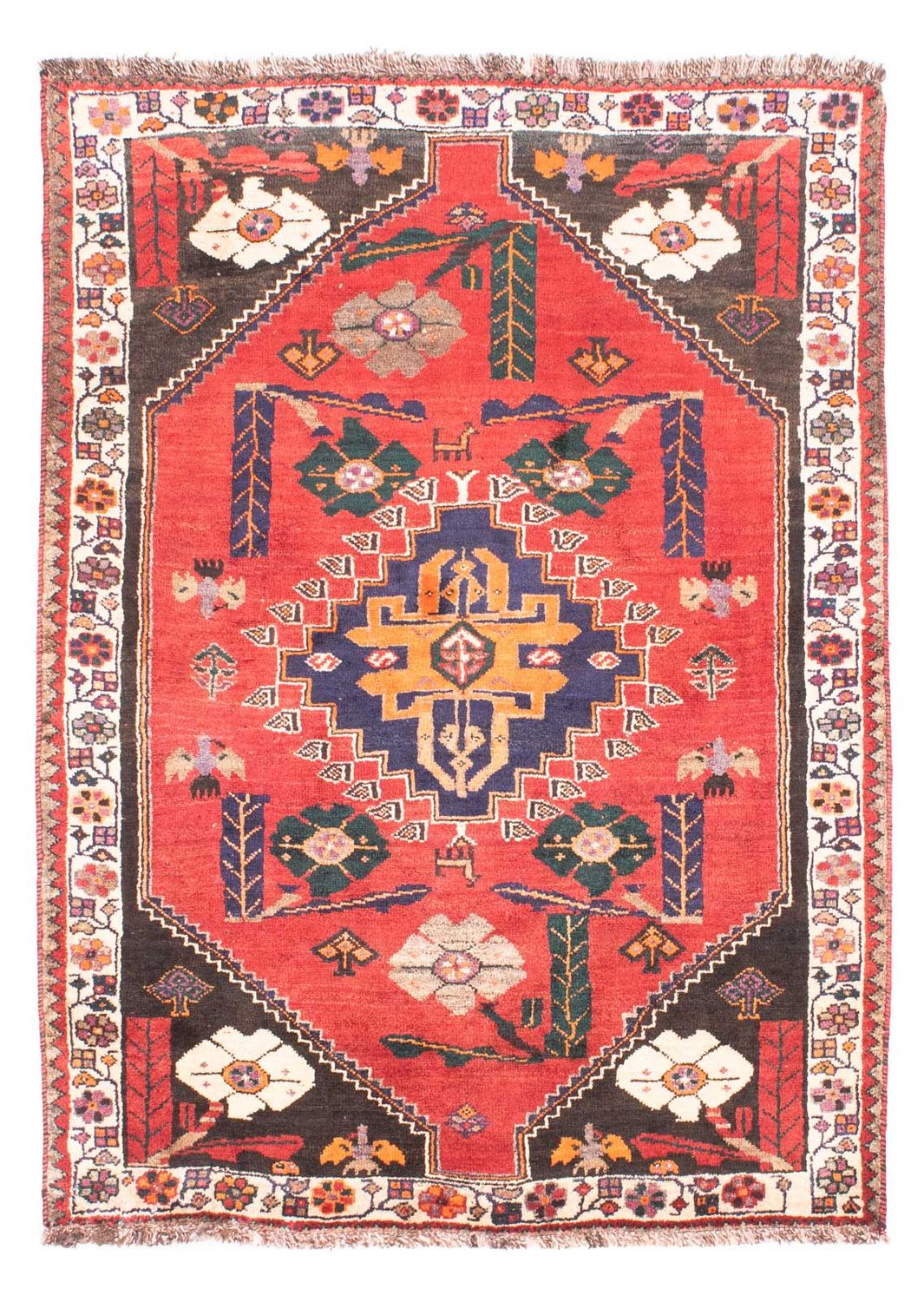 Tappeto Persero - Nomade - 160 x 110 cm - rosso scuro