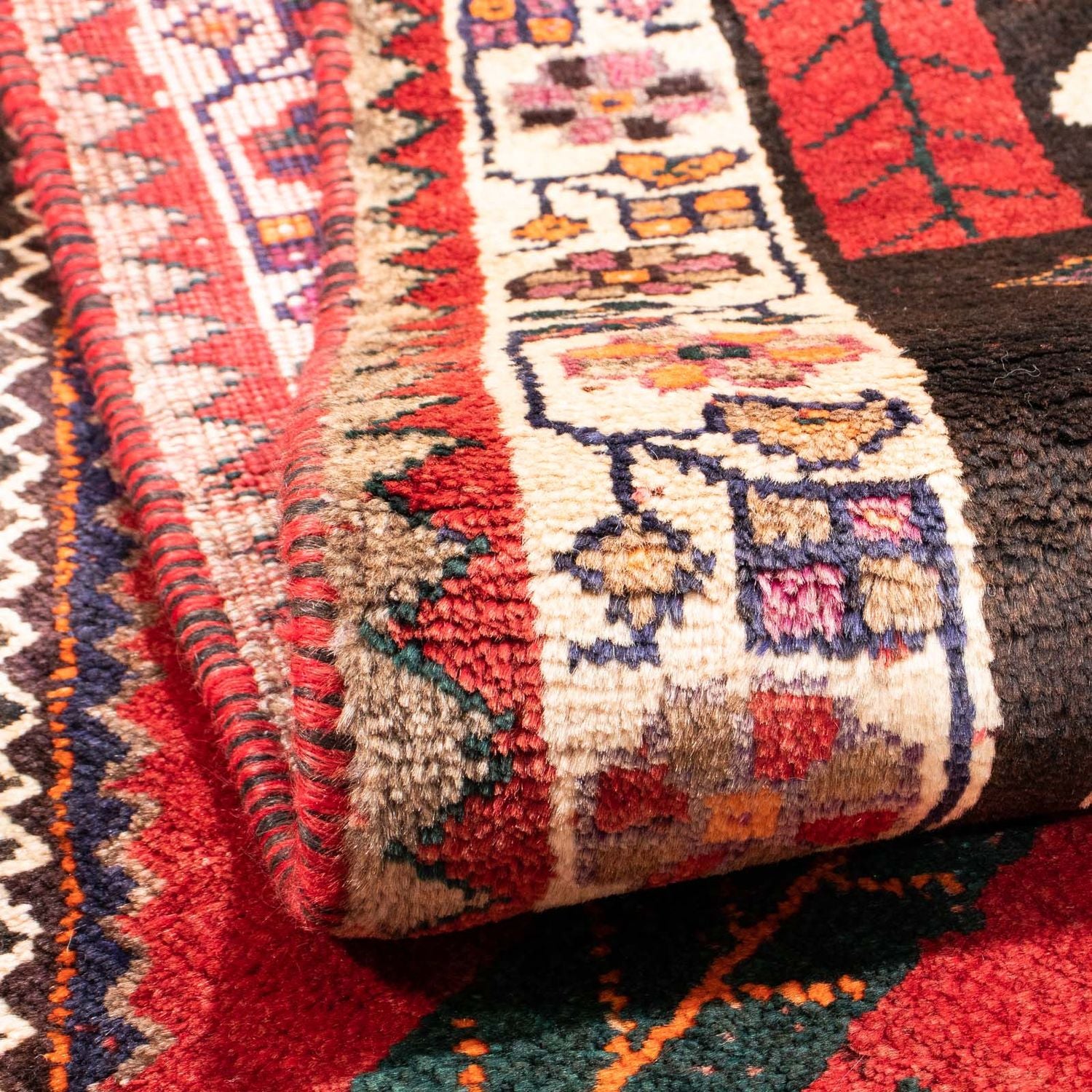 Tappeto Persero - Nomade - 160 x 110 cm - rosso scuro