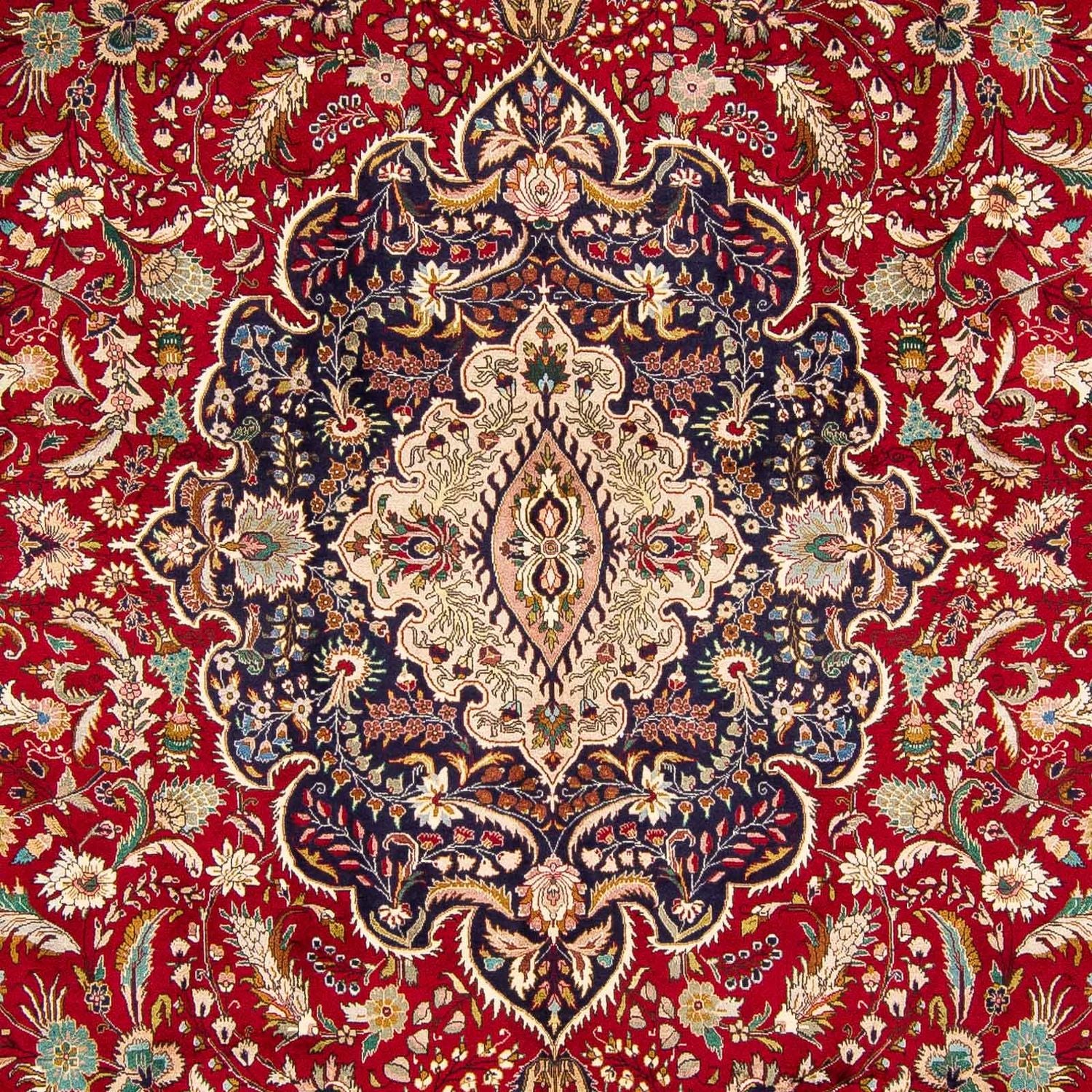 Tappeto Persero - Tabriz - Reale - 400 x 297 cm - rosso scuro