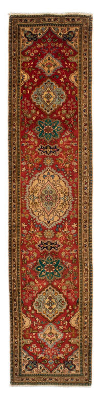 Tappeto corsia Tappeto Persero - Tabriz - Reale - 365 x 78 cm - rosso