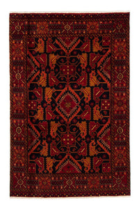 Tappeto Belutsch - 203 x 130 cm - rosso