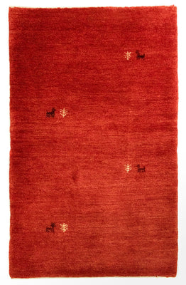 Tappeto Gabbeh - Persero - 147 x 76 cm - rosso