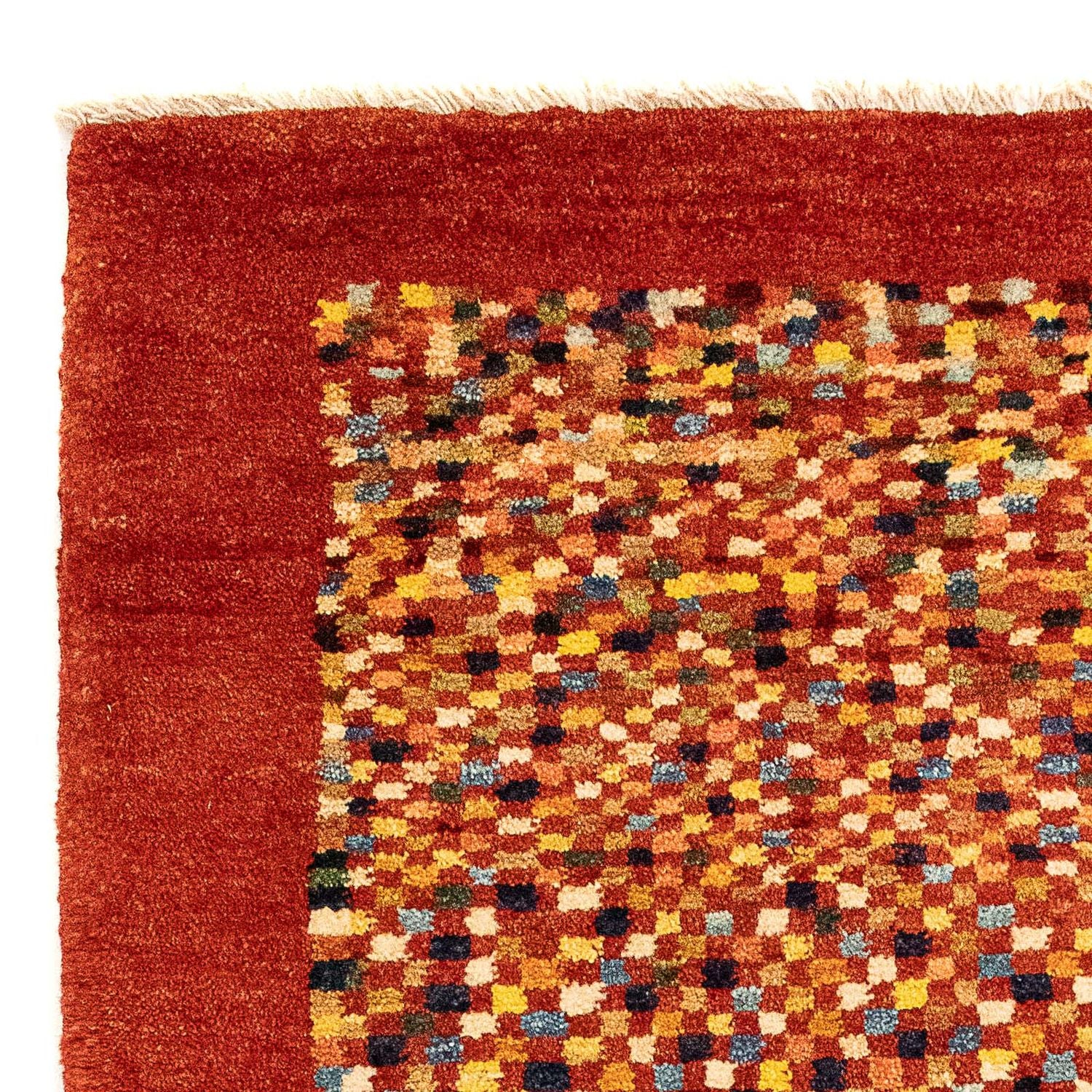 Tappeto Gabbeh - Persero - 135 x 72 cm - rosso scuro