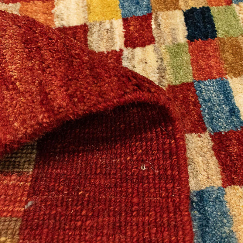 Tappeto Gabbeh - Persero - 139 x 72 cm - rosso scuro