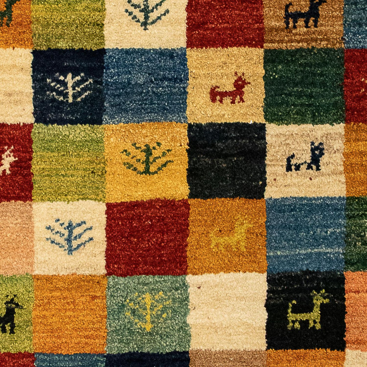 Tappeto Gabbeh - Persero - 136 x 72 cm - rosso scuro