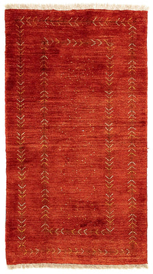 Tappeto Gabbeh - Persero - 137 x 75 cm - rosso scuro