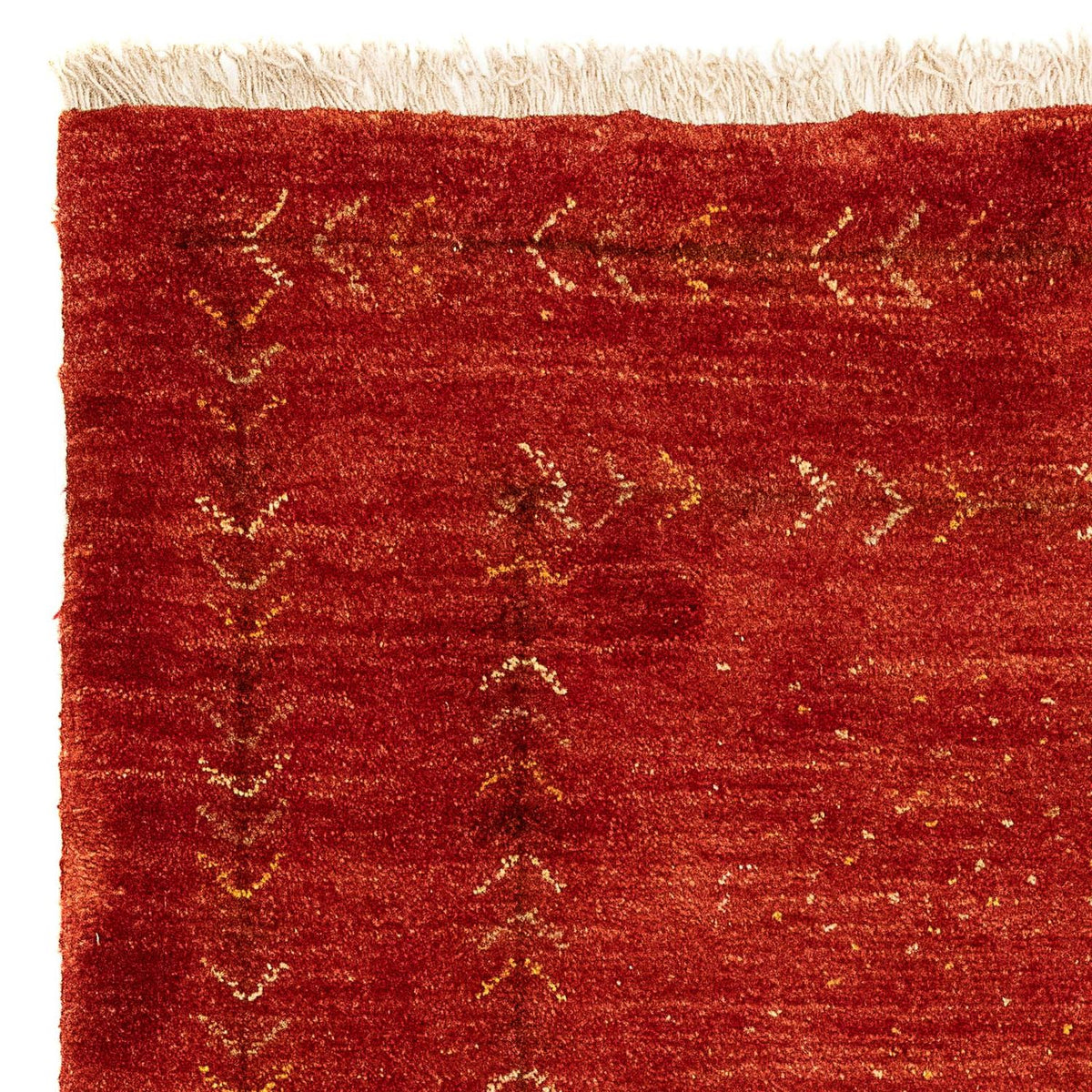 Tappeto Gabbeh - Persero - 137 x 75 cm - rosso scuro