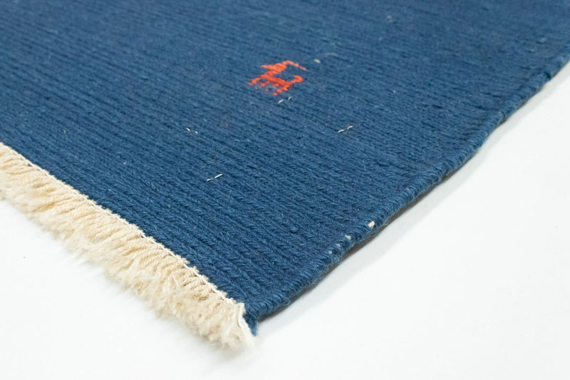 Tappeto Gabbeh - Persero - 86 x 63 cm - blu scuro