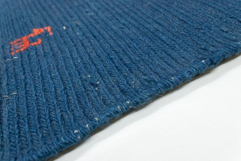 Tappeto Gabbeh - Persero - 86 x 63 cm - blu scuro