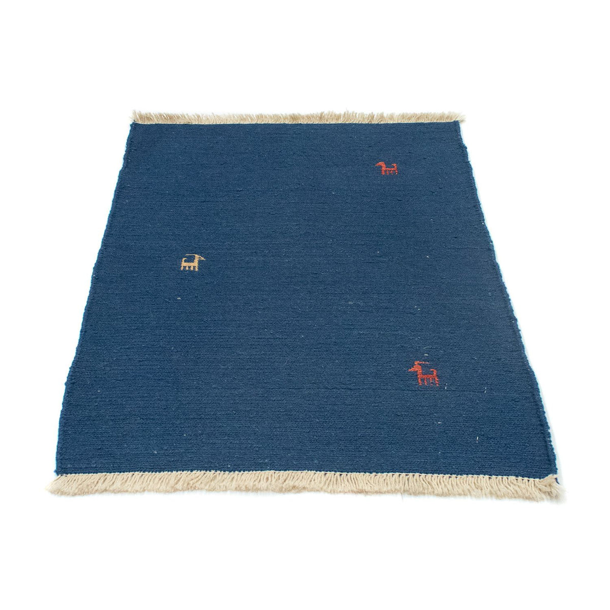 Tappeto Gabbeh - Persero - 86 x 63 cm - blu scuro