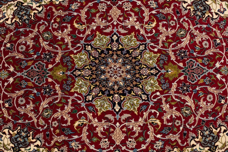 Tappeto Persero - Isfahan - Premio - 169 x 112 cm - rosso