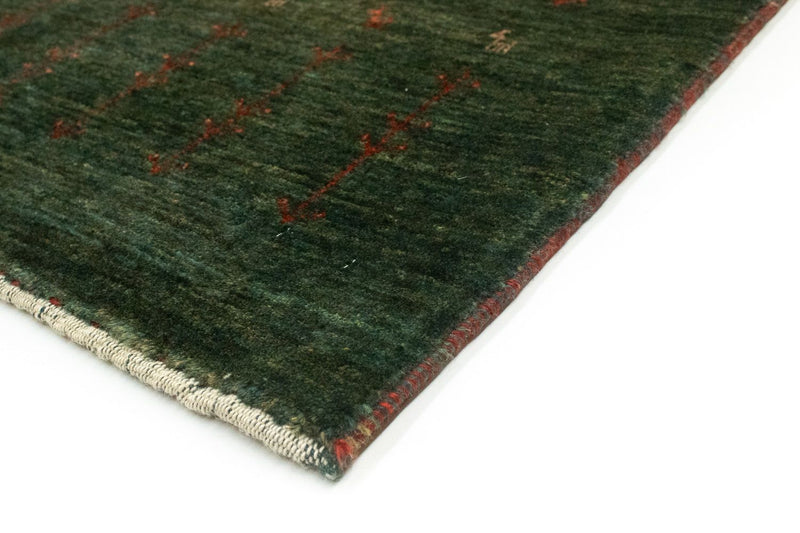 Tappeto corsia Tappeto Gabbeh - Loribaft Persero - 209 x 87 cm - verde