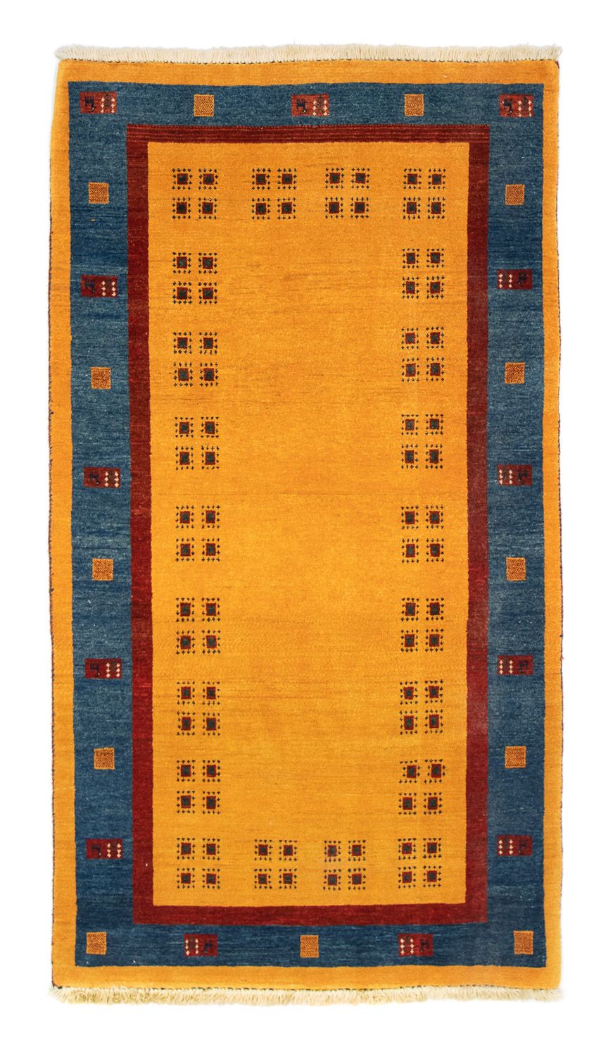 Tappeto corsia Tappeto Gabbeh - Loribaft Persero - 194 x 103 cm - oro