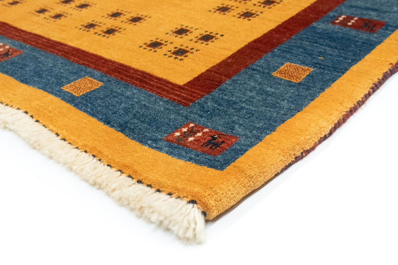 Tappeto corsia Tappeto Gabbeh - Loribaft Persero - 194 x 103 cm - oro