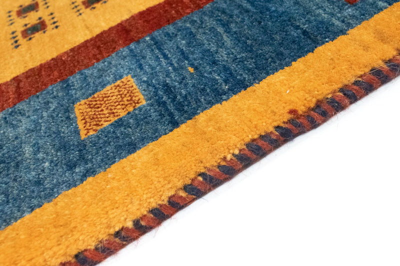 Tappeto corsia Tappeto Gabbeh - Loribaft Persero - 194 x 103 cm - oro