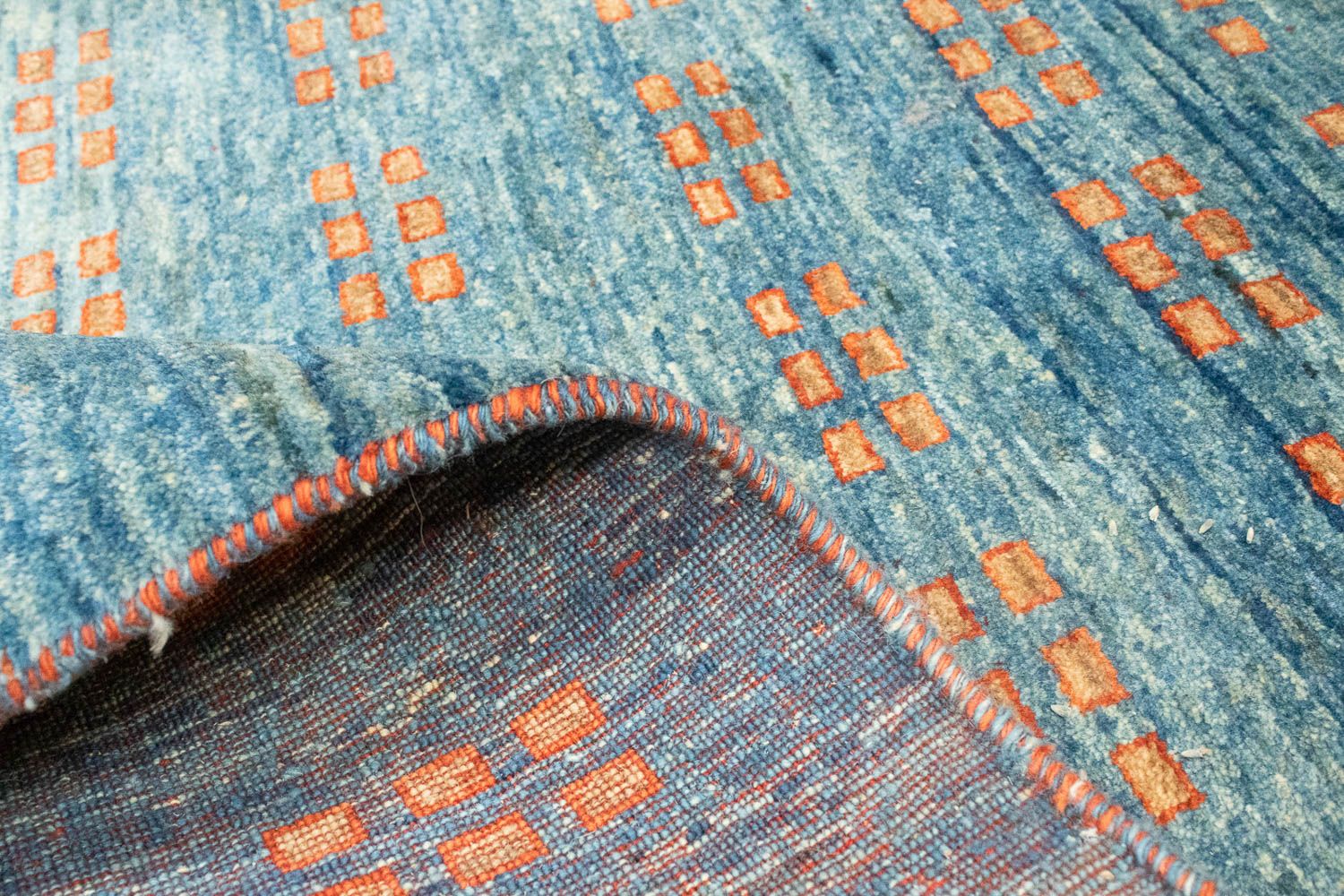 Tappeto corsia Tappeto Gabbeh - Loribaft Persero - 188 x 86 cm - blu