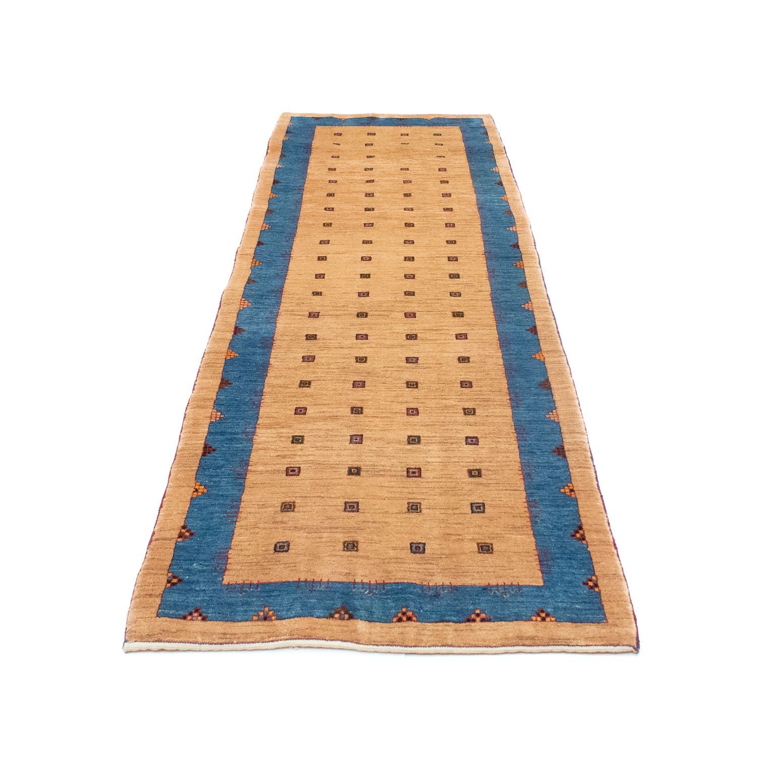 Tappeto corsia Tappeto Gabbeh - Loribaft Persero - 300 x 85 cm - marrone chiaro