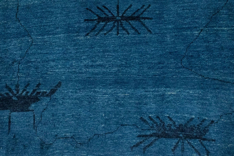 Tappeto Gabbeh - Loribaft Persero - 150 x 102 cm - blu scuro