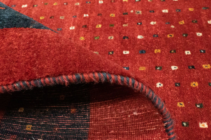 Tappeto Gabbeh - Loribaft Persero - 155 x 103 cm - rosso
