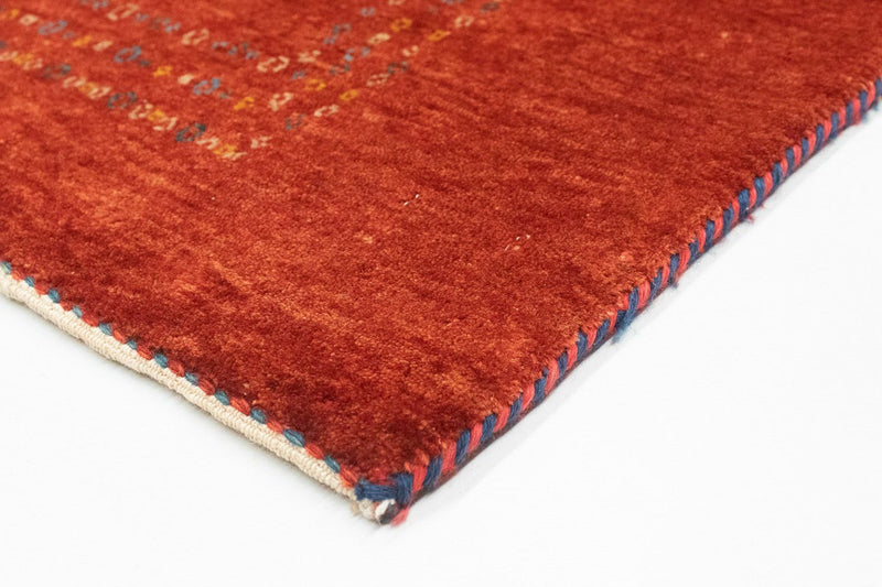 Tappeto Gabbeh - Loribaft Persero - 140 x 103 cm - rosso