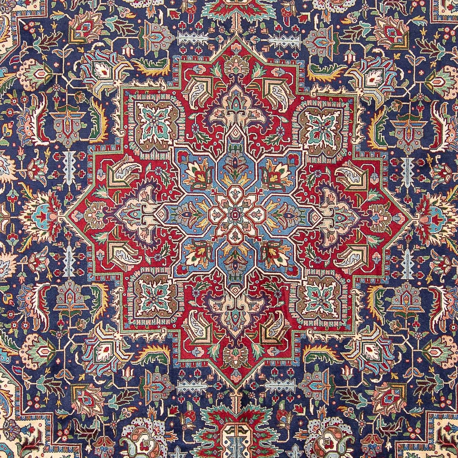 Tappeto Persero - Tabriz - Reale - 405 x 305 cm - blu