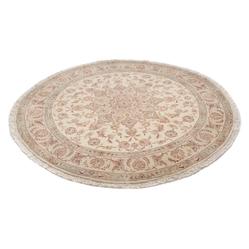 Tappeto Persero - Tabriz - Reale rotondo  - 146 x 146 cm - beige