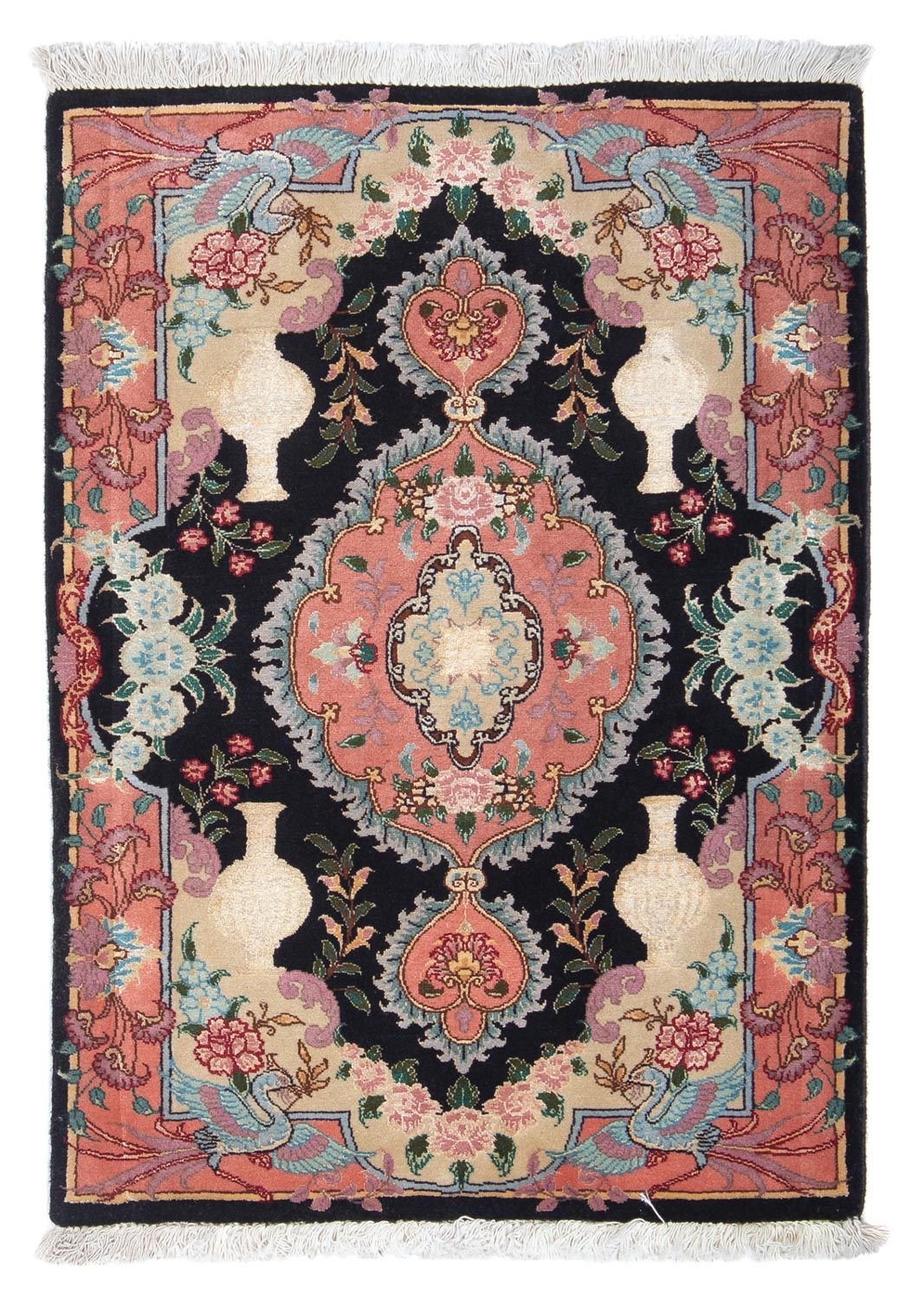 Tappeto Persero - Tabriz - Reale - 92 x 65 cm - blu scuro