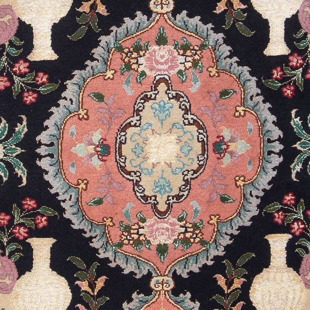 Tappeto Persero - Tabriz - Reale - 92 x 65 cm - blu scuro