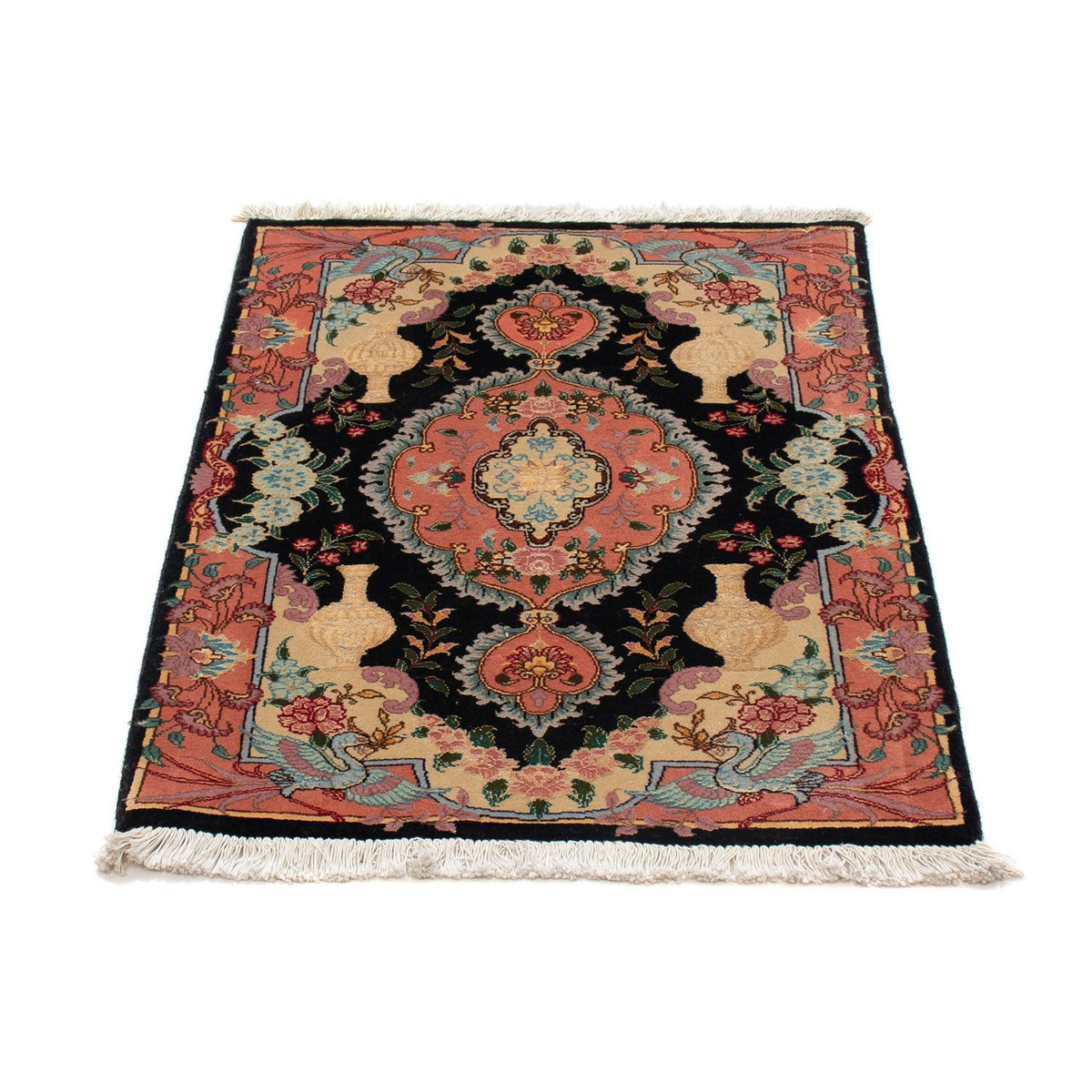 Tappeto Persero - Tabriz - Reale - 92 x 65 cm - blu scuro