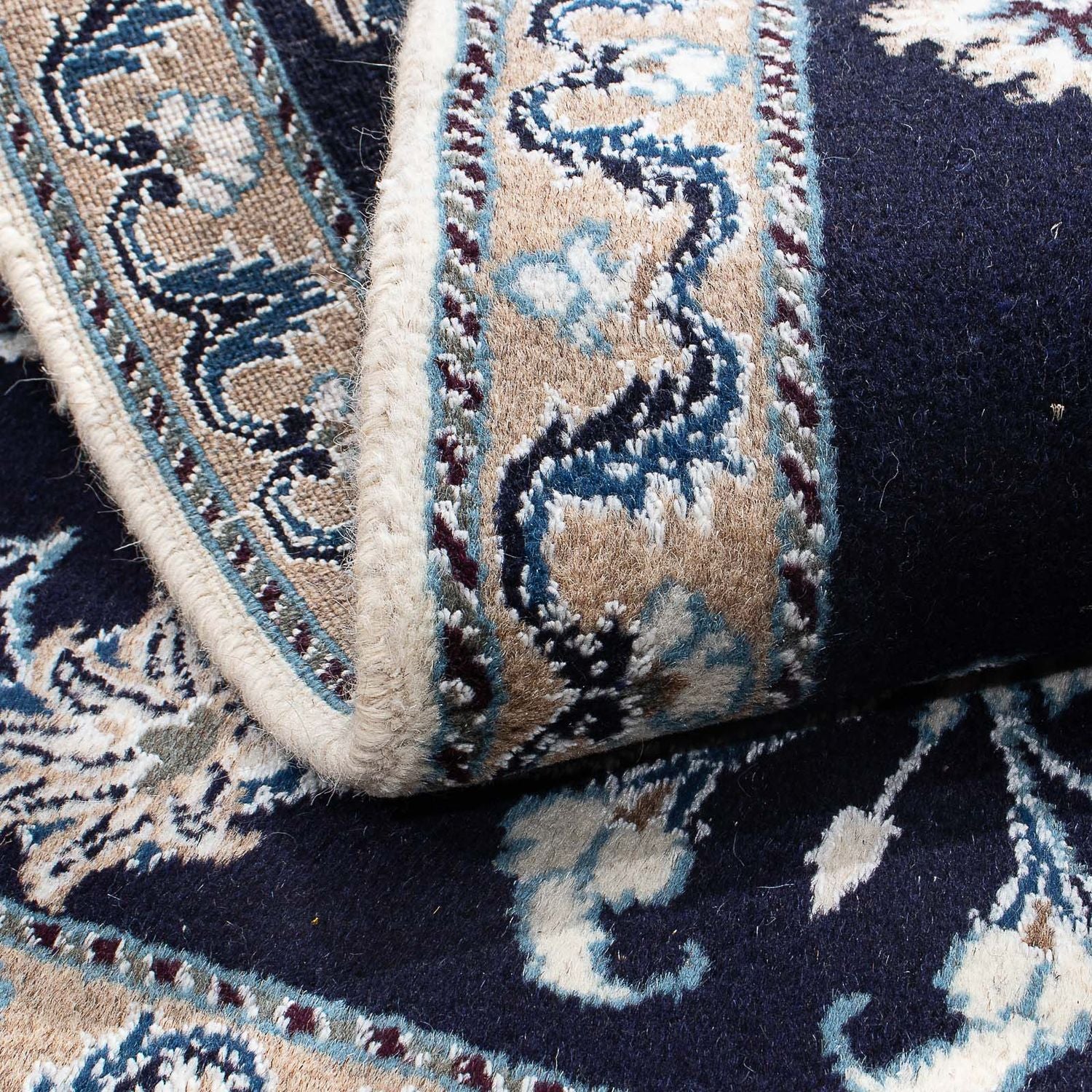 Tappeto Persero - Nain - 144 x 97 cm - blu scuro