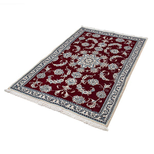 Tappeto Persero - Nain - 142 x 95 cm - rosso scuro
