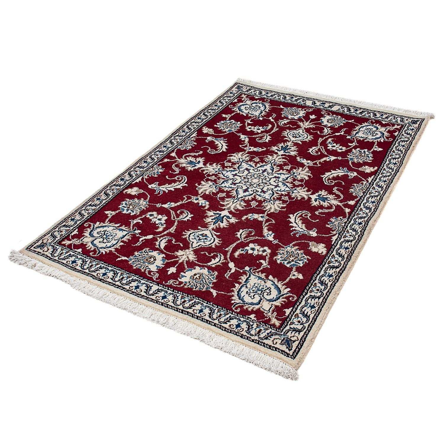 Tappeto Persero - Nain - 142 x 95 cm - rosso scuro