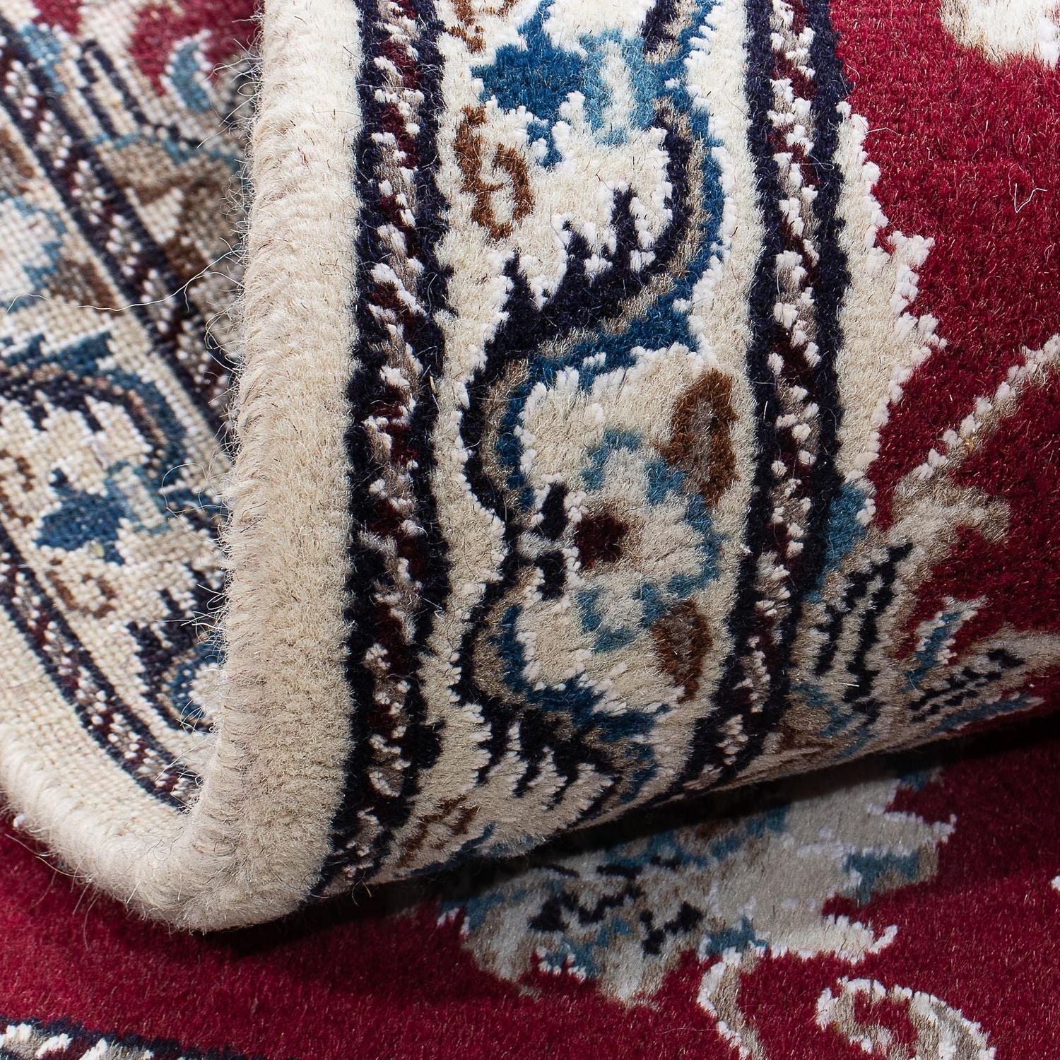 Tappeto Persero - Nain - 142 x 95 cm - rosso scuro