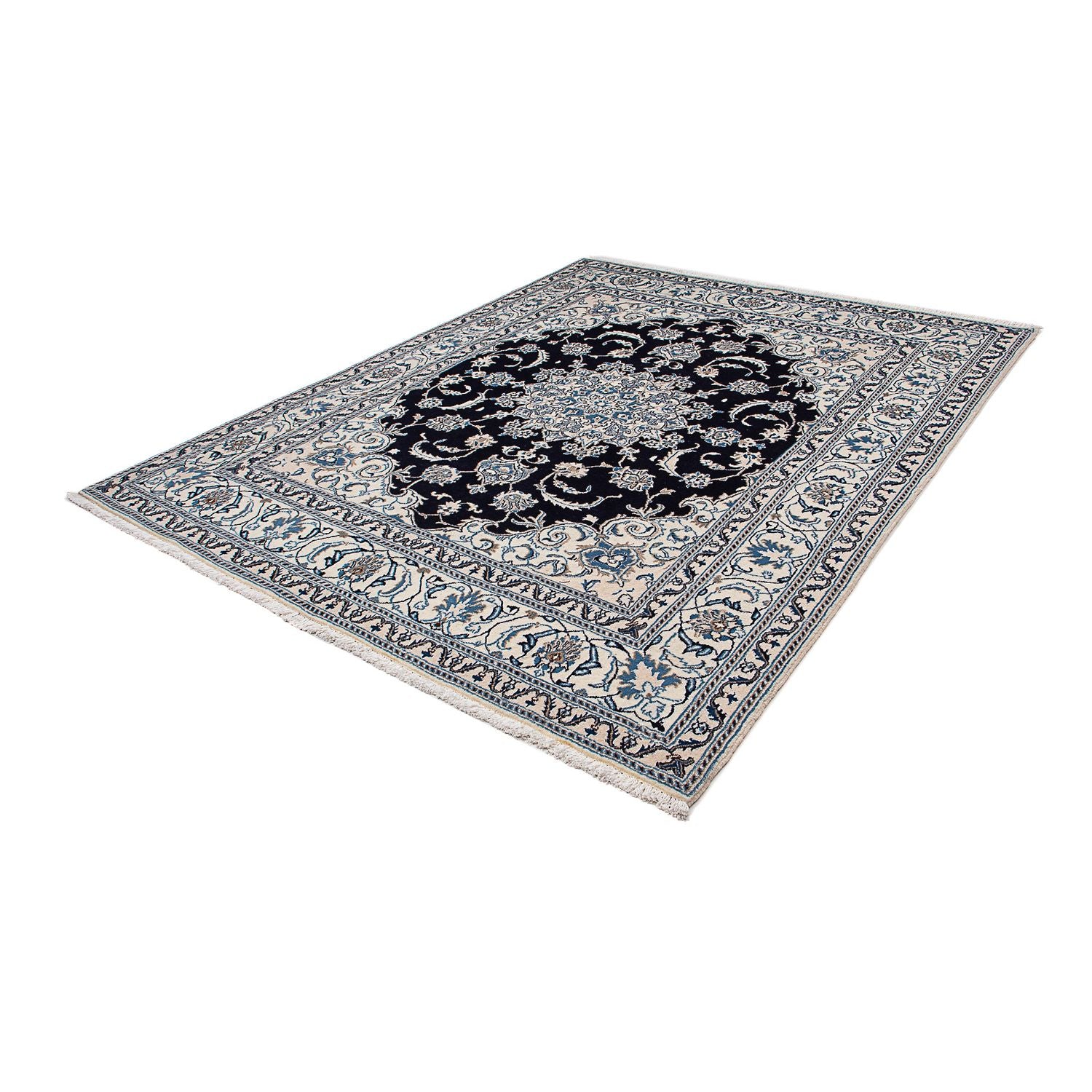 Tappeto Persero - Nain - 245 x 195 cm - blu scuro