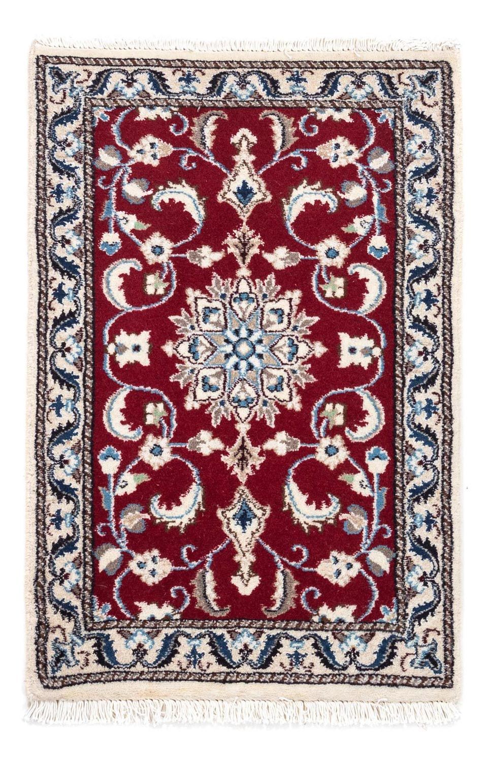 Tappeto Persero - Nain - 90 x 60 cm - rosso scuro