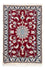 Tappeto Persero - Nain - 90 x 60 cm - rosso scuro