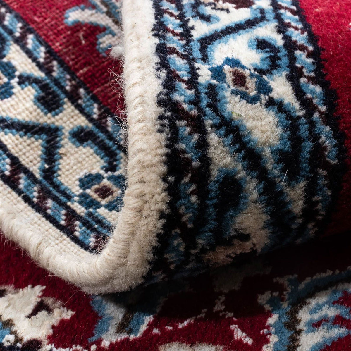 Tappeto Persero - Nain - 90 x 60 cm - rosso scuro