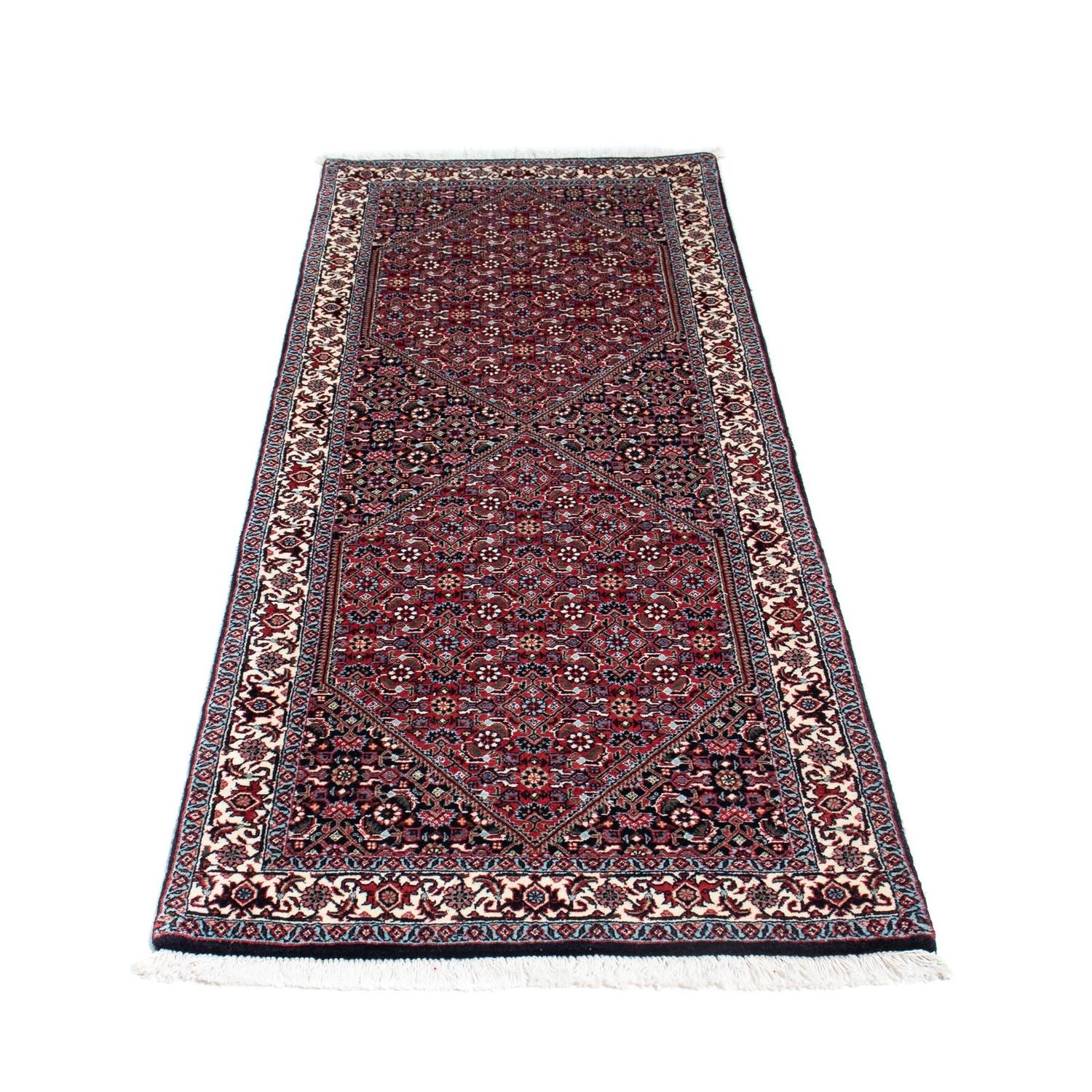 Tappeto corsia Tappeto Persero - Bidjar - 205 x 73 cm - blu scuro