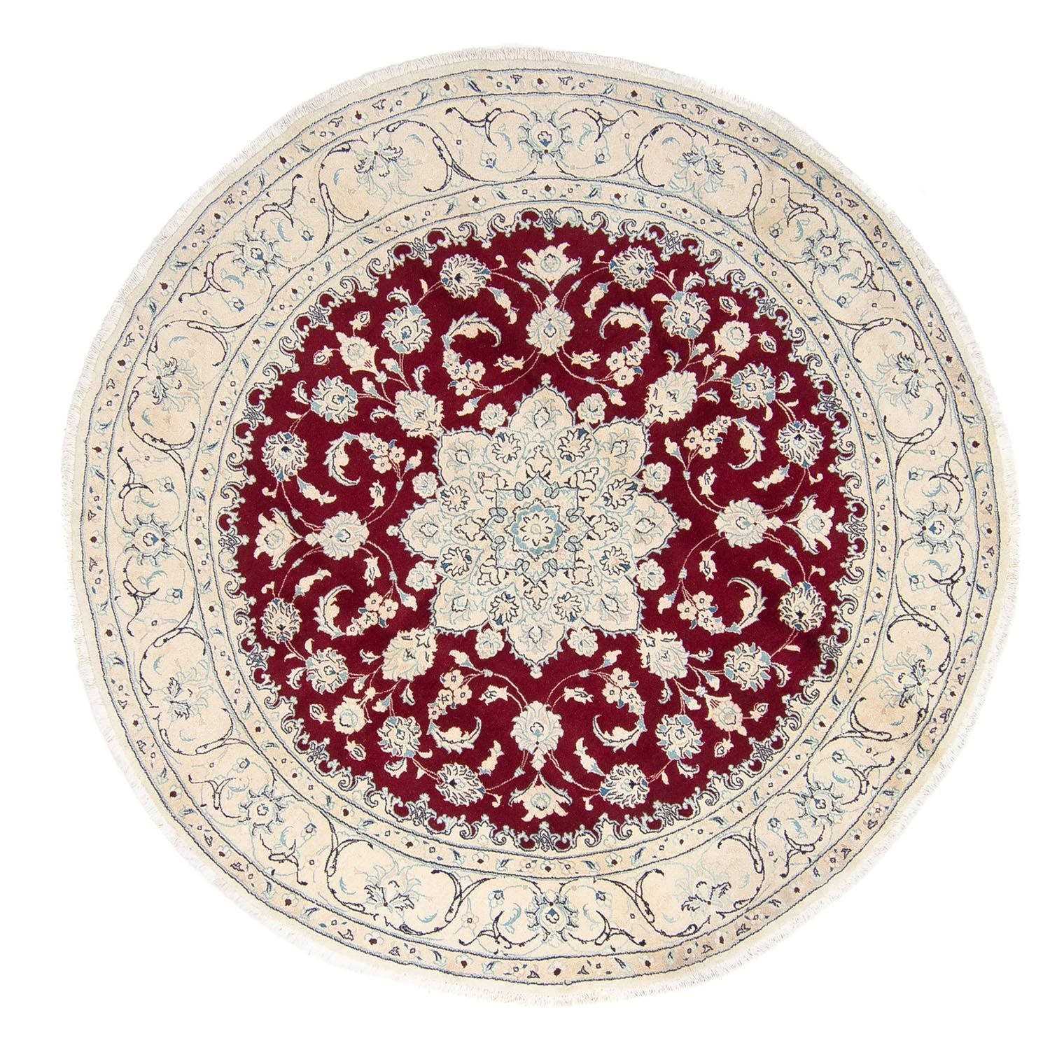 Tappeto Persero - Nain rotondo  - 245 x 245 cm - rosso scuro