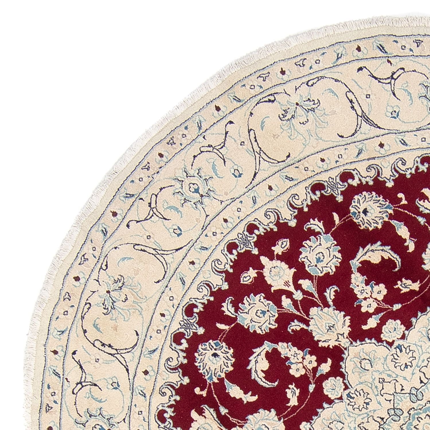 Tappeto Persero - Nain rotondo  - 245 x 245 cm - rosso scuro