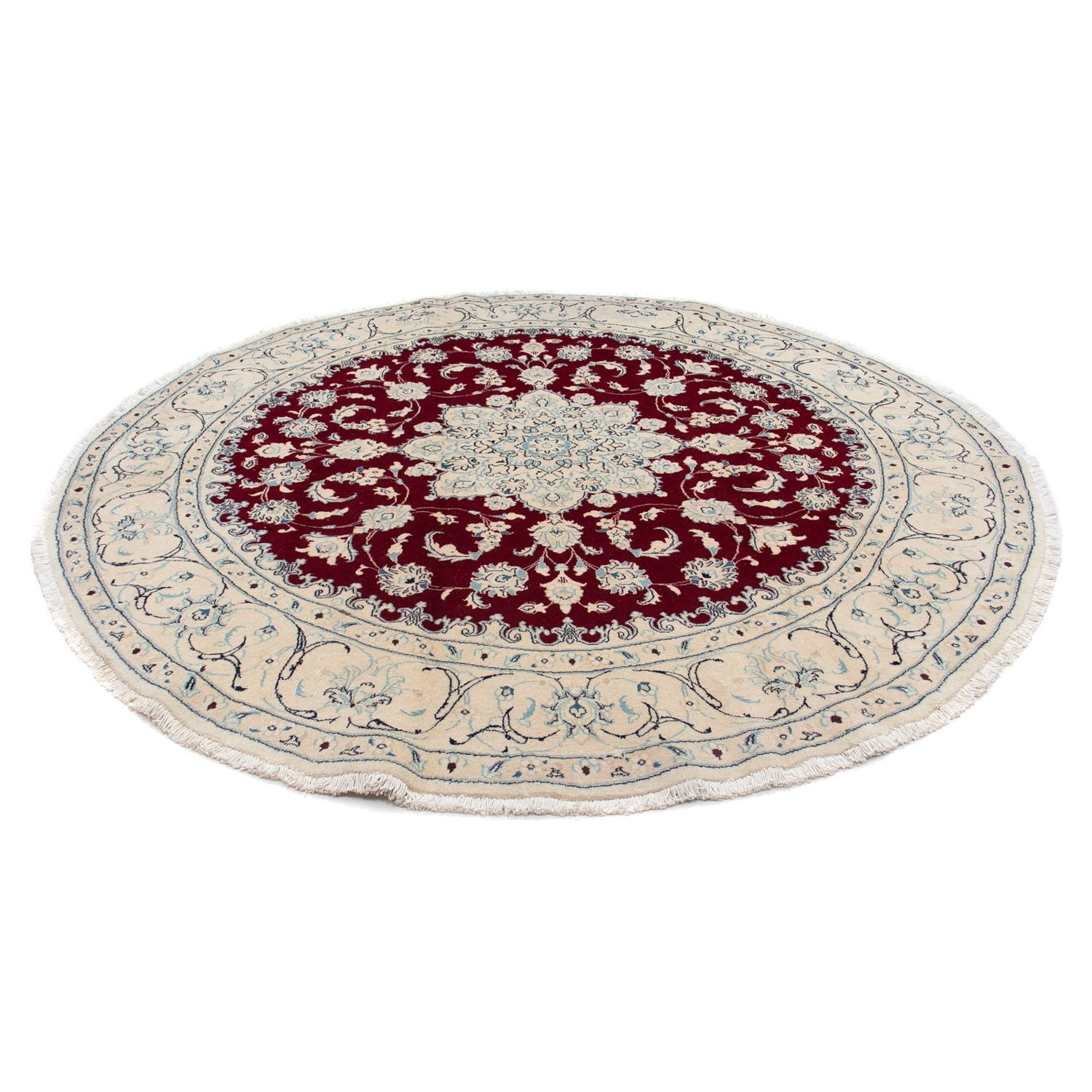 Tappeto Persero - Nain rotondo  - 245 x 245 cm - rosso scuro