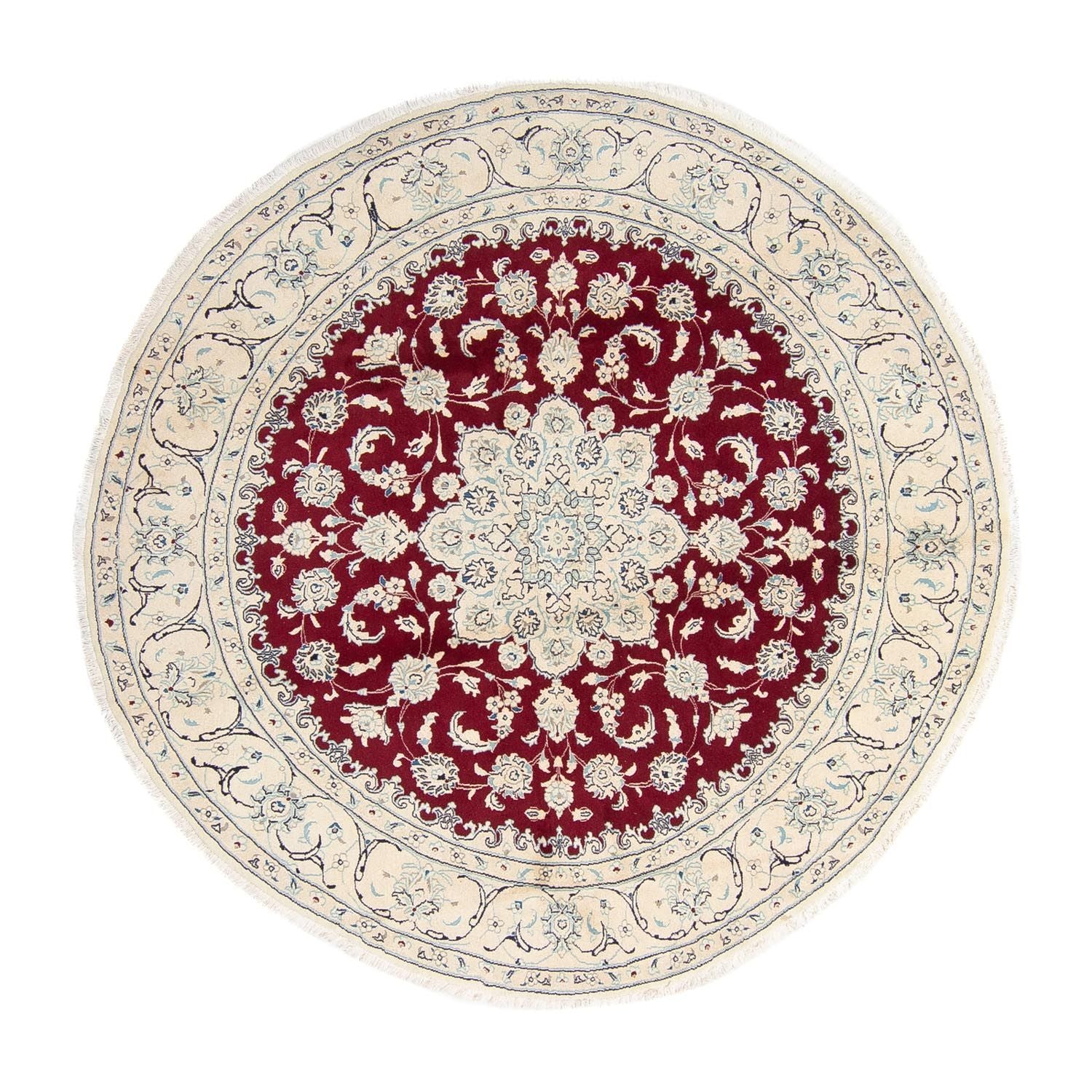 Tappeto Persero - Nain rotondo  - 245 x 245 cm - rosso scuro