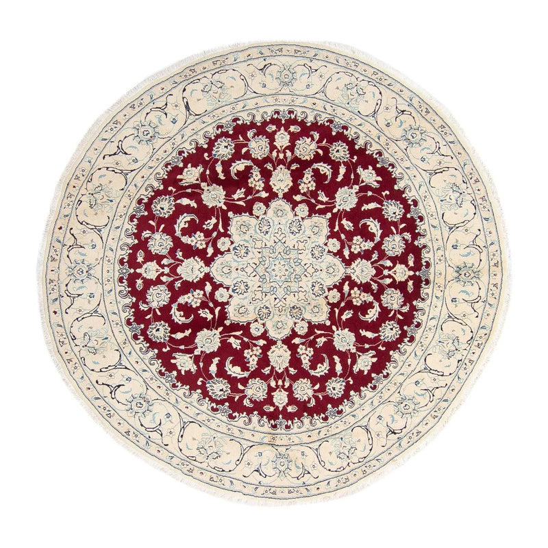 Tappeto Persero - Nain rotondo  - 245 x 245 cm - rosso scuro