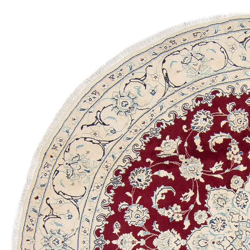 Tappeto Persero - Nain rotondo  - 245 x 245 cm - rosso scuro