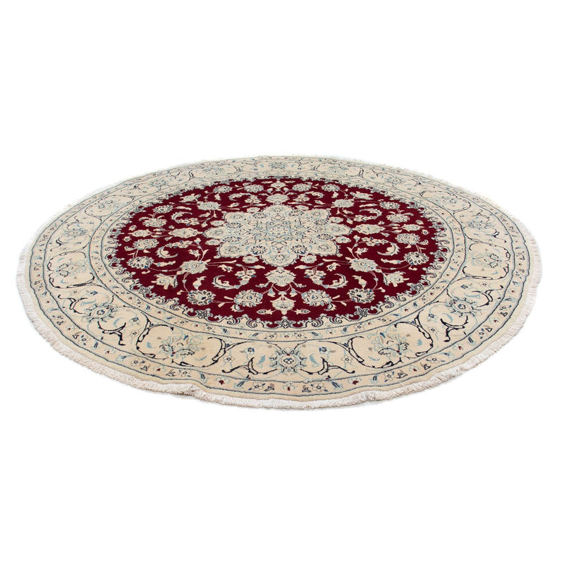 Tappeto Persero - Nain rotondo  - 245 x 245 cm - rosso scuro